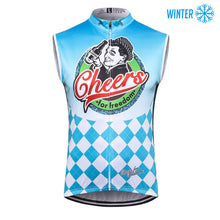 Cargar imagen en el visor de la galería, Thriller Rider Sports Ropa de Bicicleta Hombre Ciclismo Chalecos Sin Mangas Invierno/Térmico(Cheers for Freedom)