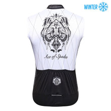 Cargar imagen en el visor de la galería, Thriller Rider Sports Ropa de Bicicleta Hombre Ciclismo Chalecos Sin Mangas Invierno/Térmico(Ace of Spades)