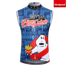 Charger l'image dans la galerie, Thriller Rider Sports Vêtements de Vélo Homme Cyclisme Gilets Sans Manche Coupe-vent(Burn My Calorie)