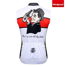 Carica l'immagine nel visualizzatore di Gallery, Thriller Rider Sports Abbigliamento per Biciclette Uomo Ciclismo Gilet Antivento Senza Maniche(Cheers for Being)