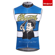 画像をギャラリービューアに読み込む, Thriller Rider Sports 自転車の服 メンズ サイクルベスト ノースリーブ 防風(Cheers for Being)