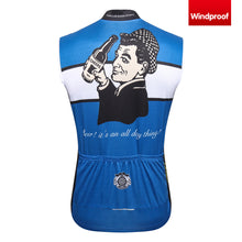 画像をギャラリービューアに読み込む, Thriller Rider Sports 自転車の服 メンズ サイクルベスト ノースリーブ 防風(Cheers for Being)