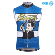 Cargar imagen en el visor de la galería, Thriller Rider Sports Ropa de Bicicleta Hombre Ciclismo Chalecos Sin Mangas Invierno/Térmico(Cheers for Being)
