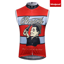 画像をギャラリービューアに読み込む, Thriller Rider Sports 自転車の服 メンズ サイクルベスト ノースリーブ 防風(Cheers for Being)