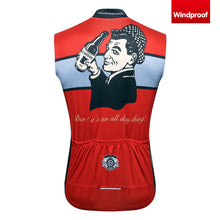 画像をギャラリービューアに読み込む, Thriller Rider Sports 自転車の服 メンズ サイクルベスト ノースリーブ 防風(Cheers for Being)