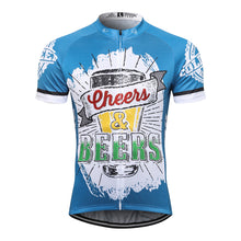 Cargar imagen en el visor de la galería, Thriller Rider Sports Ropa de Bicicleta Hombre Ciclismo Maillots Manga Corta(Cheers & Beers)