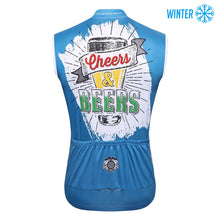 Cargar imagen en el visor de la galería, Thriller Rider Sports Ropa de Bicicleta Hombre Ciclismo Chalecos Sin Mangas Invierno/Térmico(Cheers & Beers)