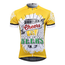 Carica l'immagine nel visualizzatore di Gallery, Thriller Rider Sports Abbigliamento per Biciclette Uomo Ciclismo Maglie Manica Corta(Cheers & Beers)