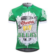 Carica l'immagine nel visualizzatore di Gallery, Thriller Rider Sports Abbigliamento per Biciclette Uomo Ciclismo Maglie Manica Corta(Cheers & Beers)