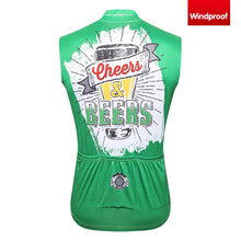 Cargar imagen en el visor de la galería, Thriller Rider Sports Ropa de Bicicleta Hombre Ciclismo Chalecos Sin Mangas Cortavientos(Cheers & Beers)