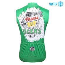 Cargar imagen en el visor de la galería, Thriller Rider Sports Ropa de Bicicleta Hombre Ciclismo Chalecos Sin Mangas Invierno/Térmico(Cheers & Beers)