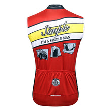 Load image into Gallery viewer, Thriller Rider Sports Bicycle Clothing Mens Cycling Vests Sleeveless(I'm Simple Man)