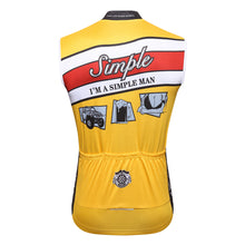 Load image into Gallery viewer, Thriller Rider Sports Bicycle Clothing Mens Cycling Vests Sleeveless(I'm Simple Man)