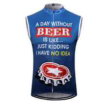 Load image into Gallery viewer, Thriller Rider Sports Bicycle Clothing Mens Cycling Vests Sleeveless(Beer Cap)