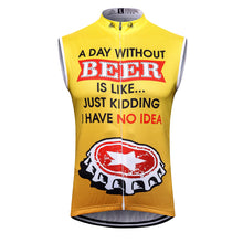 Load image into Gallery viewer, Thriller Rider Sports Bicycle Clothing Mens Cycling Vests Sleeveless(Beer Cap)