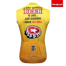 Cargar imagen en el visor de la galería, Thriller Rider Sports Ropa de Bicicleta Hombre Ciclismo Chalecos Sin Mangas Cortavientos(Beer Cap)