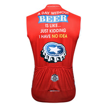 Load image into Gallery viewer, Thriller Rider Sports Bicycle Clothing Mens Cycling Vests Sleeveless(Beer Cap)