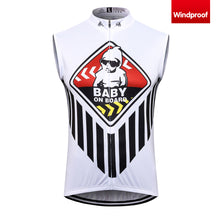 Cargar imagen en el visor de la galería, Thriller Rider Sports Ropa de Bicicleta Hombre Ciclismo Chalecos Sin Mangas Cortavientos(Baby on Board)