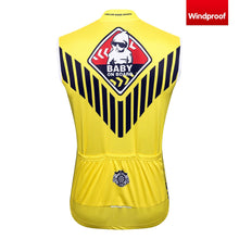 Lade das Bild in den Galerie-Viewer, Thriller Rider Sports Fahrradbekleidung Herren Fahrradweste Radweste Ärmellos Windweste(Baby on Board)