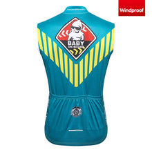 Cargar imagen en el visor de la galería, Thriller Rider Sports Ropa de Bicicleta Hombre Ciclismo Chalecos Sin Mangas Cortavientos(Baby on Board)
