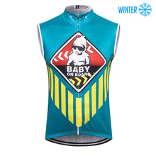 Load image into Gallery viewer, Thriller Rider Sports Bicycle Clothing Mens Cycling Vests Winter Sleeveless(Baby on Board)