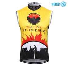 Carica l'immagine nel visualizzatore di Gallery, Thriller Rider Sports Abbigliamento per Biciclette Uomo Ciclismo Gilet Termico/Inverno Senza Maniche(The Devil is in Your Heart)