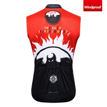 Cargar imagen en el visor de la galería, Thriller Rider Sports Ropa de Bicicleta Hombre Ciclismo Chalecos Sin Mangas Cortavientos(The Devil is in Your Heart)