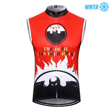 Carica l'immagine nel visualizzatore di Gallery, Thriller Rider Sports Abbigliamento per Biciclette Uomo Ciclismo Gilet Termico/Inverno Senza Maniche(The Devil is in Your Heart)
