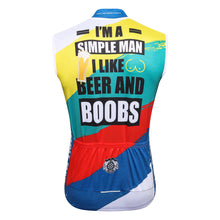 Load image into Gallery viewer, Thriller Rider Sports Bicycle Clothing Mens Cycling Vests Sleeveless(I'm a Simple Man)