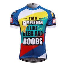 Carica l'immagine nel visualizzatore di Gallery, Thriller Rider Sports Abbigliamento per Biciclette Uomo Ciclismo Maglie Manica Corta(I'm a Simple Man)