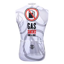 Load image into Gallery viewer, Thriller Rider Sports Bicycle Clothing Mens Cycling Vests Sleeveless(Gas Sucks Ride a Bike)