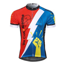 画像をギャラリービューアに読み込む, Thriller Rider Sports 自転車の服 メンズ サイクルジャージ 半袖(We Can't Breathe)