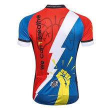 画像をギャラリービューアに読み込む, Thriller Rider Sports 自転車の服 メンズ サイクルジャージ 半袖(We Can't Breathe)