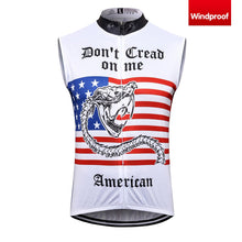 Carica l'immagine nel visualizzatore di Gallery, Thriller Rider Sports Abbigliamento per Biciclette Uomo Ciclismo Gilet Antivento Senza Maniche(Don't Cread on Me)