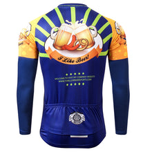 Load image into Gallery viewer, Thriller Rider Sports Bicycle Clothing Mens Cycling Jersey Long Sleeve(I Like Beer)
