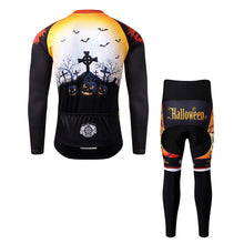 Load image into Gallery viewer, Thriller Rider Sports Bicycle Clothing Mens Cycling Jersey Long Sleeve and Trousers Kit(Ghost Castle)
