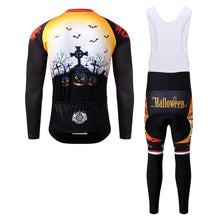 Load image into Gallery viewer, Thriller Rider Sports Bicycle Clothing Mens Cycling Jersey Long Sleeve and Bib Trousers Kit(Ghost Castle)
