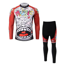 Load image into Gallery viewer, Thriller Rider Sports Bicycle Clothing Mens Cycling Jersey Long Sleeve and Trousers Kit(Love Music)
