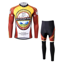 Load image into Gallery viewer, Thriller Rider Sports Bicycle Clothing Mens Cycling Jersey Long Sleeve and Trousers Kit(Mountian Bike Bicycle Club)
