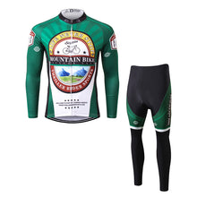 Load image into Gallery viewer, Thriller Rider Sports Bicycle Clothing Mens Cycling Jersey Long Sleeve and Trousers Kit(Mountian Bike Bicycle Club)
