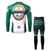 Load image into Gallery viewer, Thriller Rider Sports Bicycle Clothing Mens Cycling Jersey Long Sleeve and Trousers Kit(Mountian Bike Bicycle Club)
