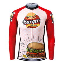 Load image into Gallery viewer, Thriller Rider Sports Bicycle Clothing Mens Cycling Jersey Long Sleeve(The Burgers)
