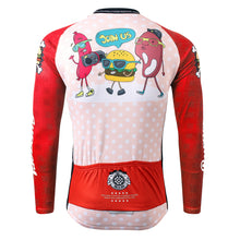 Load image into Gallery viewer, Thriller Rider Sports Bicycle Clothing Mens Cycling Jersey Long Sleeve(The Burgers)
