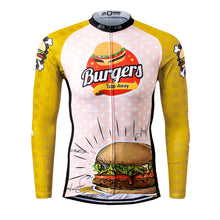 Load image into Gallery viewer, Thriller Rider Sports Bicycle Clothing Mens Cycling Jersey Long Sleeve(The Burgers)
