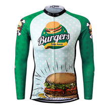 Load image into Gallery viewer, Thriller Rider Sports Bicycle Clothing Mens Cycling Jersey Long Sleeve(The Burgers)
