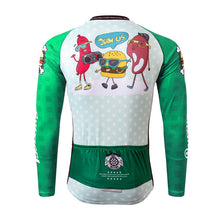 Load image into Gallery viewer, Thriller Rider Sports Bicycle Clothing Mens Cycling Jersey Long Sleeve(The Burgers)
