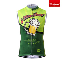 Charger l&#39;image dans la galerie, Thriller Rider Sports Vêtements de Vélo Homme Cyclisme Gilets Sans Manche Coupe-vent(I Like Beer)
