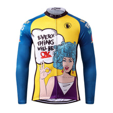 Load image into Gallery viewer, Thriller Rider Sports Bicycle Clothing Mens Cycling Jersey Long Sleeve(Everything Will Be OK)
