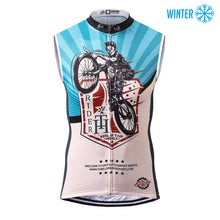 Load image into Gallery viewer, Thriller Rider Sports Bicycle Clothing Mens Cycling Vests Winter Sleeveless(Feel in Your Wheels)
