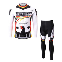 Load image into Gallery viewer, Thriller Rider Sports Bicycle Clothing Mens Cycling Jersey Long Sleeve and Trousers Kit(Germany)
